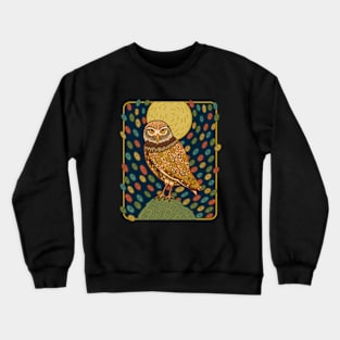 MID CENTURY GOTHIC Burrowing Owl Crewneck Sweatshirt